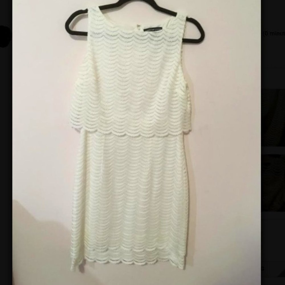 White Sheath Lace Dress